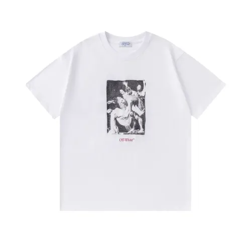 Wholesale Off-White T-Shirts Short Sleeved For Unisex #1412175 $32.00 USD, Wholesale Quality Replica Off-White T-Shirts