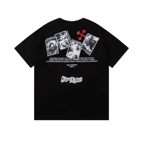 Replica Off-White T-Shirts Short Sleeved For Unisex #1412176 $32.00 USD for Wholesale