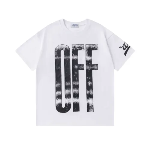 Wholesale Off-White T-Shirts Short Sleeved For Unisex #1412177 $34.00 USD, Wholesale Quality Replica Off-White T-Shirts
