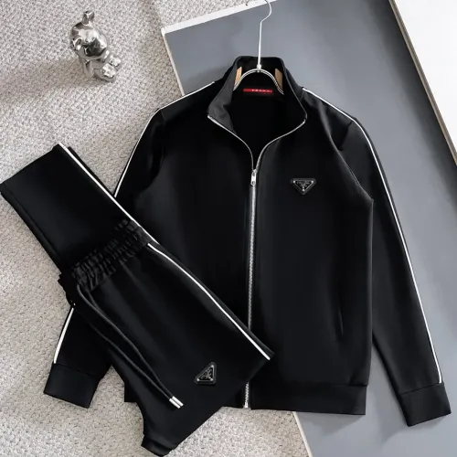 Wholesale Prada Tracksuits Long Sleeved For Men #1412220 $96.00 USD, Wholesale Quality Replica Prada Tracksuits