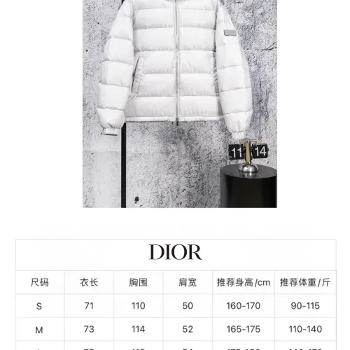 Replica Christian Dior Down Feather Coat Long Sleeved For Unisex #1412296 $112.00 USD for Wholesale