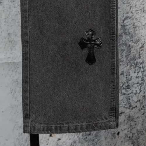 Replica Chrome Hearts Jeans For Men #1412460 $56.00 USD for Wholesale