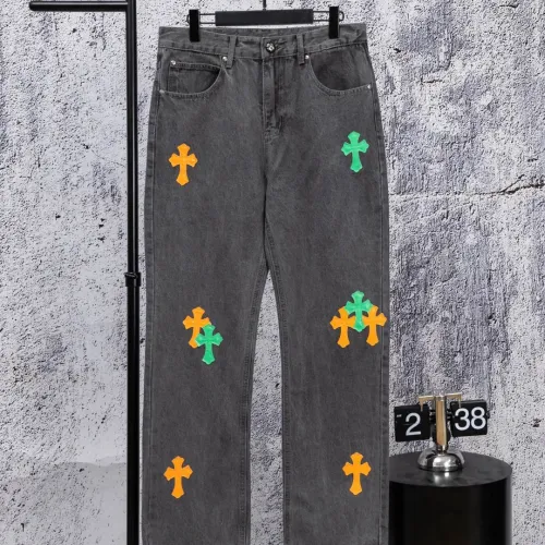 Wholesale Chrome Hearts Jeans For Men #1412463 $64.00 USD, Wholesale Quality Replica Chrome Hearts Jeans