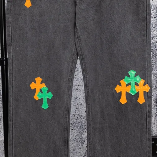 Replica Chrome Hearts Jeans For Men #1412463 $64.00 USD for Wholesale