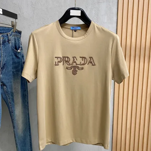 Wholesale Prada T-Shirts Short Sleeved For Men #1412487 $76.00 USD, Wholesale Quality Replica Prada T-Shirts