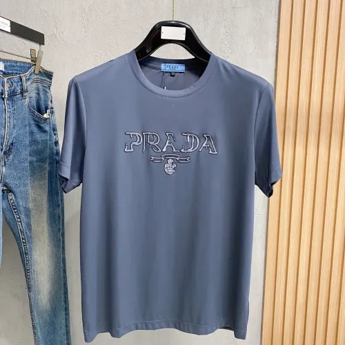 Wholesale Prada T-Shirts Short Sleeved For Men #1412488 $76.00 USD, Wholesale Quality Replica Prada T-Shirts