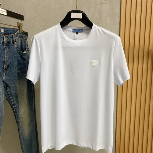 Wholesale Prada T-Shirts Short Sleeved For Men #1412508 $76.00 USD, Wholesale Quality Replica Prada T-Shirts