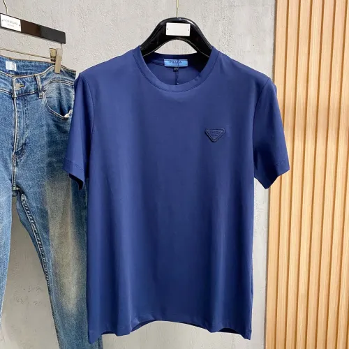 Wholesale Prada T-Shirts Short Sleeved For Men #1412510 $76.00 USD, Wholesale Quality Replica Prada T-Shirts