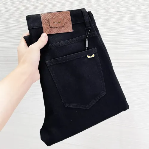Wholesale Fendi Jeans For Men #1412629 $48.00 USD, Wholesale Quality Replica Fendi Jeans