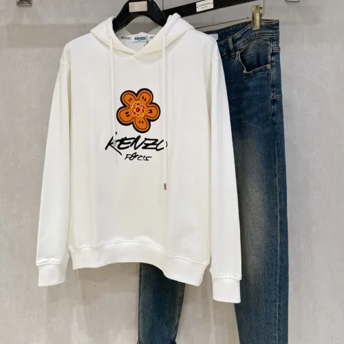 Wholesale Kenzo Hoodies Long Sleeved For Men #1412648 $82.00 USD, Wholesale Quality Replica Kenzo Hoodies