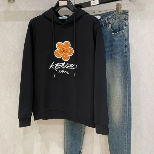 Wholesale Kenzo Hoodies Long Sleeved For Men #1412650 $82.00 USD, Wholesale Quality Replica Kenzo Hoodies