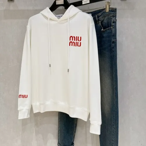 Wholesale MIU MIU Hoodies Long Sleeved For Men #1412655 $82.00 USD, Wholesale Quality Replica MIU MIU Hoodies