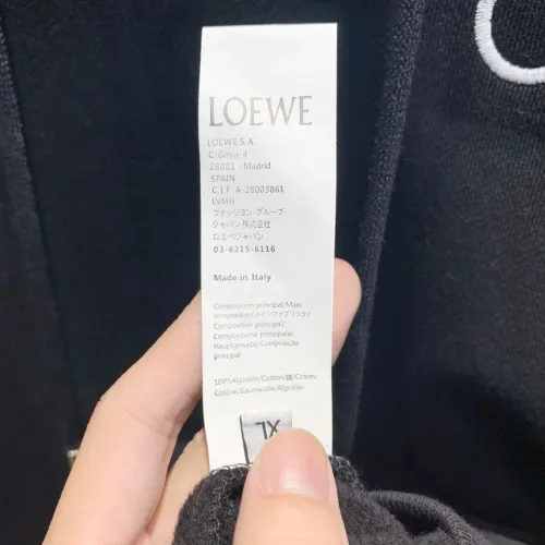Replica LOEWE Hoodies Long Sleeved For Men #1412659 $85.00 USD for Wholesale