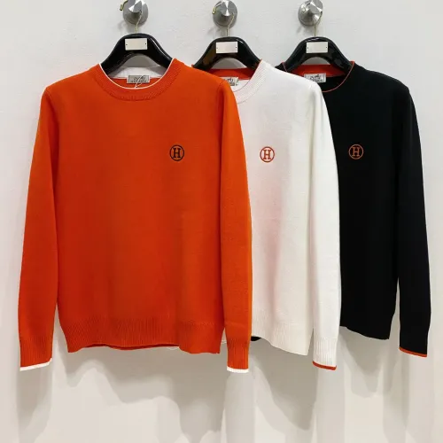 Replica Hermes Sweaters Long Sleeved For Men #1412715 $85.00 USD for Wholesale