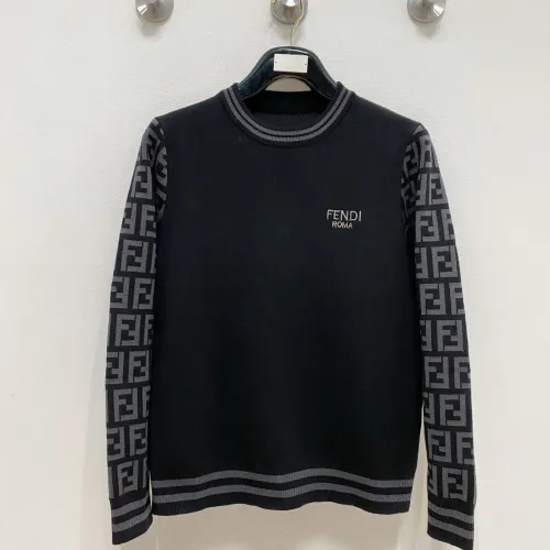 Wholesale Fendi Sweaters Long Sleeved For Men #1412719 $85.00 USD, Wholesale Quality Replica Fendi Sweaters