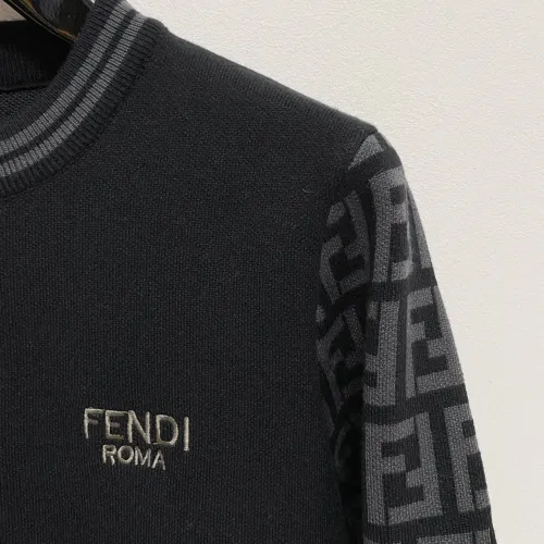 Replica Fendi Sweaters Long Sleeved For Men #1412719 $85.00 USD for Wholesale