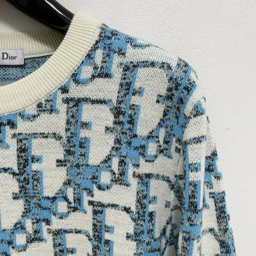Replica Christian Dior Sweaters Long Sleeved For Men #1412722 $85.00 USD for Wholesale