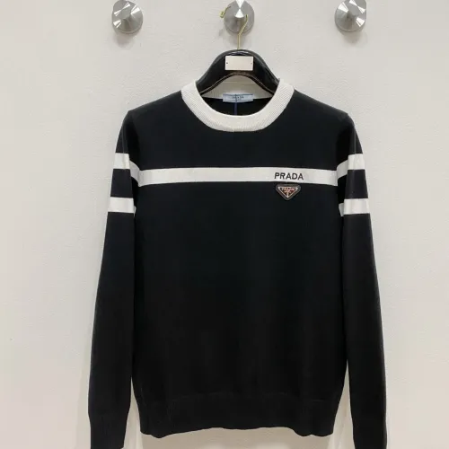 Wholesale Prada Sweaters Long Sleeved For Men #1412751 $85.00 USD, Wholesale Quality Replica Prada Sweaters