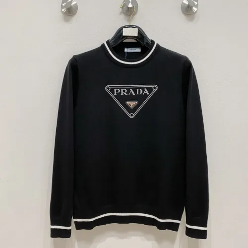 Wholesale Prada Sweaters Long Sleeved For Men #1412752 $85.00 USD, Wholesale Quality Replica Prada Sweaters