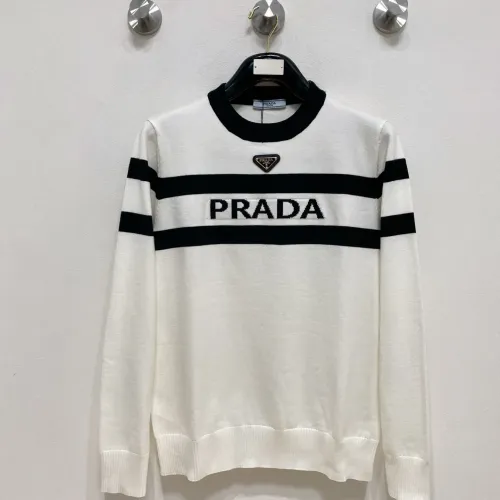 Wholesale Prada Sweaters Long Sleeved For Men #1412753 $85.00 USD, Wholesale Quality Replica Prada Sweaters