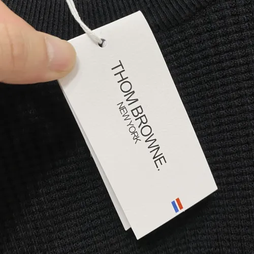 Replica Thom Browne TB Sweaters Long Sleeved For Men #1412756 $85.00 USD for Wholesale