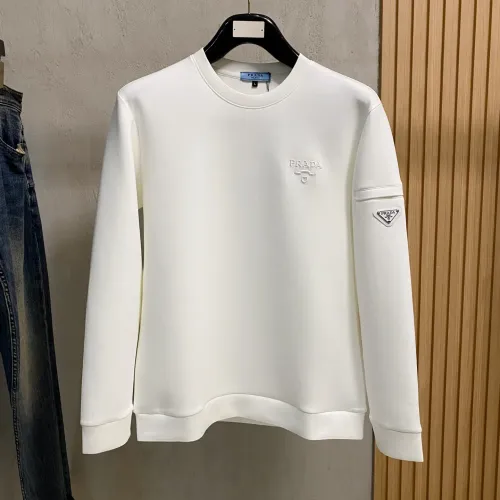 Wholesale Prada Hoodies Long Sleeved For Men #1412808 $82.00 USD, Wholesale Quality Replica Prada Hoodies