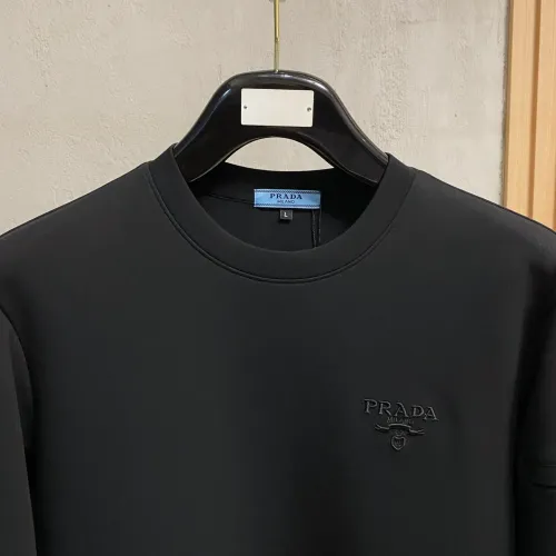 Replica Prada Hoodies Long Sleeved For Men #1412809 $82.00 USD for Wholesale