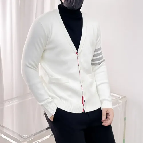 Replica Thom Browne TB Sweaters Long Sleeved For Men #1412837 $72.00 USD for Wholesale
