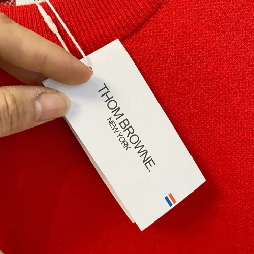 Replica Thom Browne TB Sweaters Long Sleeved For Men #1412873 $88.00 USD for Wholesale