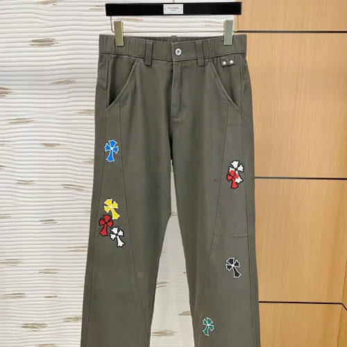 Wholesale Chrome Hearts Pants For Men #1412887 $98.00 USD, Wholesale Quality Replica Chrome Hearts Pants