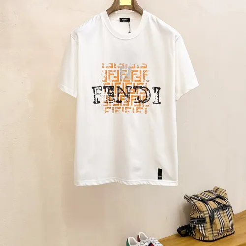Wholesale Fendi T-Shirts Short Sleeved For Men #1412938 $60.00 USD, Wholesale Quality Replica Fendi T-Shirts