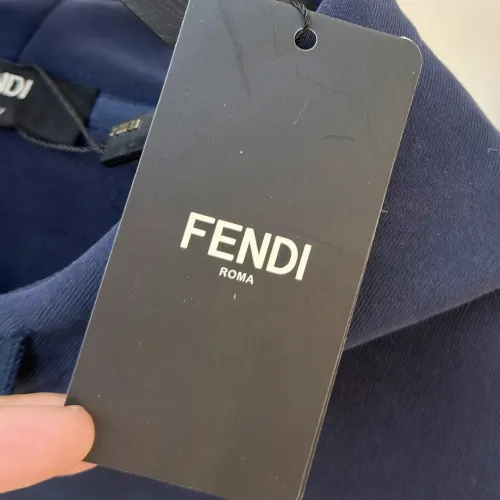 Replica Fendi Hoodies Long Sleeved For Men #1413006 $85.00 USD for Wholesale