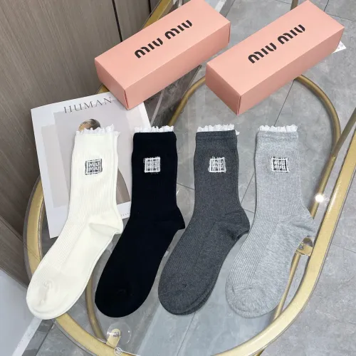 Wholesale MIU MIU Socks #1413138 $38.00 USD, Wholesale Quality Replica MIU MIU Socks