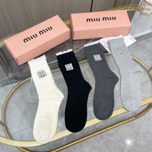 Replica MIU MIU Socks #1413138 $38.00 USD for Wholesale