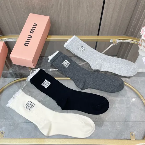 Replica MIU MIU Socks #1413138 $38.00 USD for Wholesale
