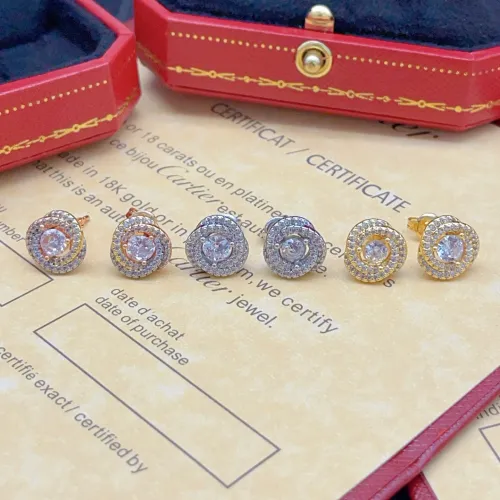 Replica Cartier Earrings For Women #1413176 $27.00 USD for Wholesale