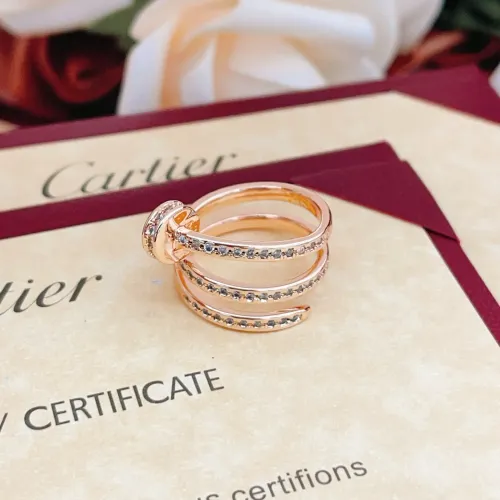 Replica Cartier Rings In Rose Gold For Women #1413371 $27.00 USD for Wholesale