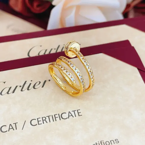 Replica Cartier Rings In Gold For Women #1413372 $27.00 USD for Wholesale