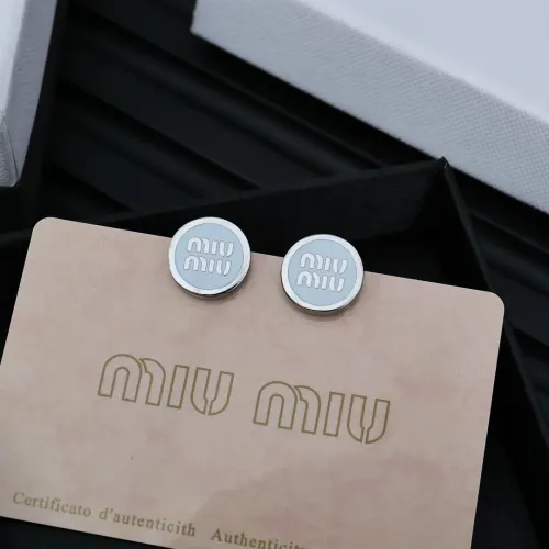 Wholesale MIU MIU Earrings For Women #1413465 $27.00 USD, Wholesale Quality Replica MIU MIU Earrings