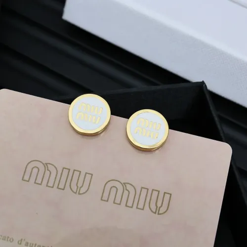 Wholesale MIU MIU Earrings For Women #1413466 $27.00 USD, Wholesale Quality Replica MIU MIU Earrings