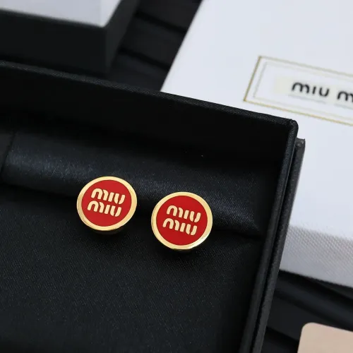 Wholesale MIU MIU Earrings For Women #1413469 $27.00 USD, Wholesale Quality Replica MIU MIU Earrings