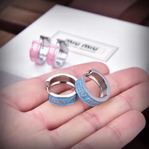 Replica MIU MIU Earrings For Women #1413545 $25.00 USD for Wholesale