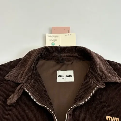 Replica MIU MIU Jackets Long Sleeved For Women #1413579 $118.00 USD for Wholesale