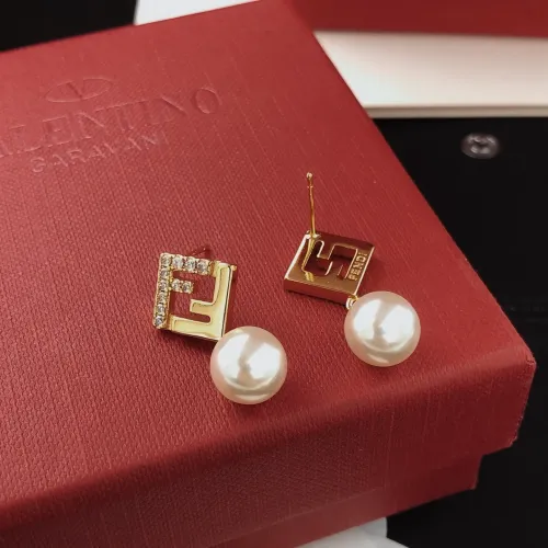 Replica Fendi Earrings For Women #1413587 $25.00 USD for Wholesale