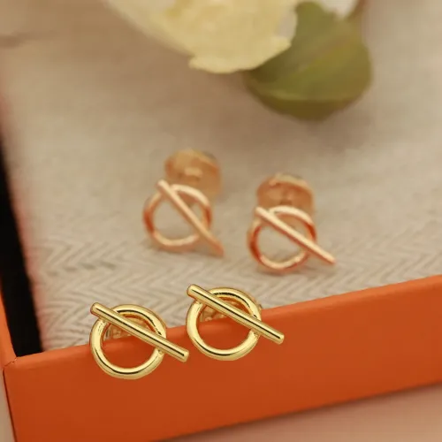 Replica Hermes Earrings For Women #1413619 $27.00 USD for Wholesale