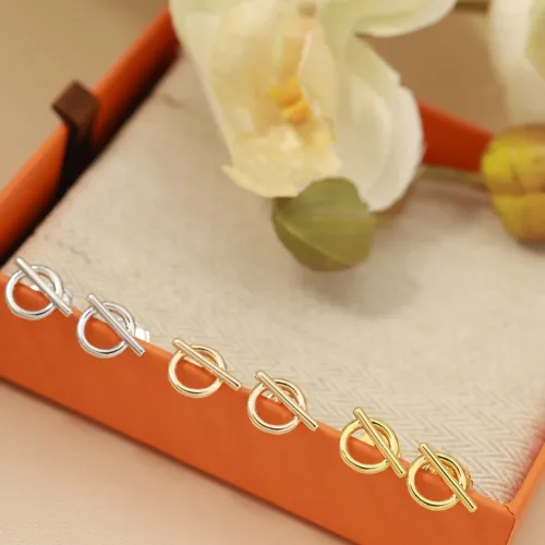 Replica Hermes Earrings For Women #1413619 $27.00 USD for Wholesale