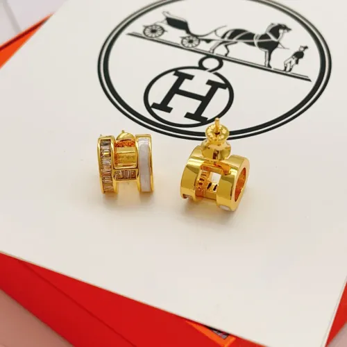 Replica Hermes Earrings For Women #1413846 $32.00 USD for Wholesale