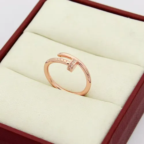 Replica Cartier Rings In Rose Gold For Unisex #1414052 $25.00 USD for Wholesale