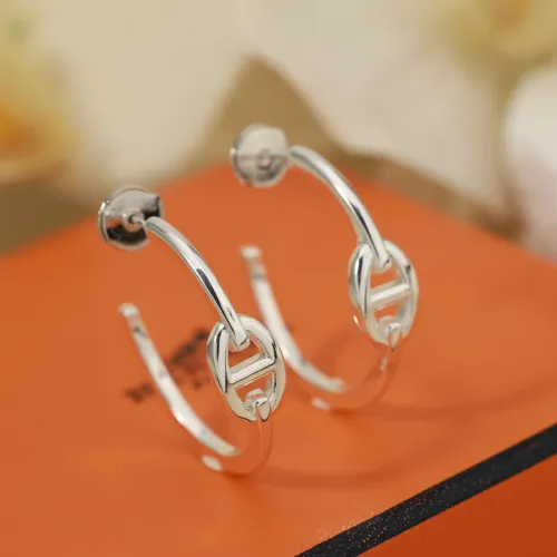 Replica Hermes Earrings For Women #1414073 $32.00 USD for Wholesale