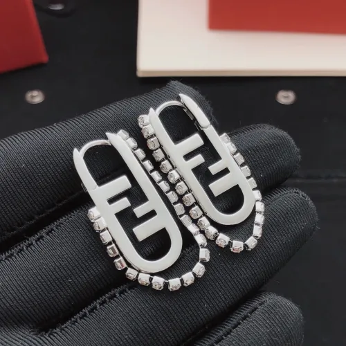 Wholesale Fendi Earrings For Women #1414088 $29.00 USD, Wholesale Quality Replica Fendi Earrings